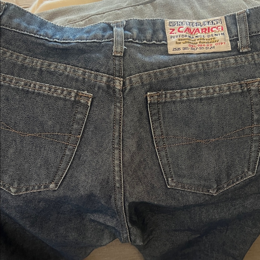 Rare Z. Cavaricci vintage Relaxed Fit flare bottom Blue Jeans